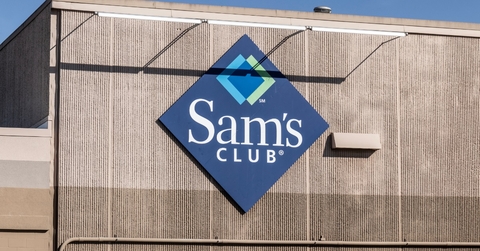 sam's club sign outside store