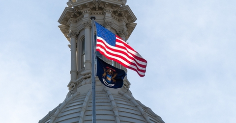 The Michigan capitol building