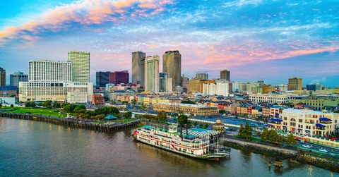 new orleans louisiana downtown skyline