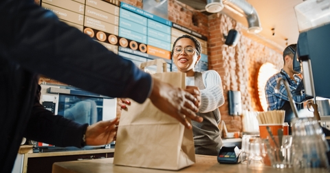 barista serves order
