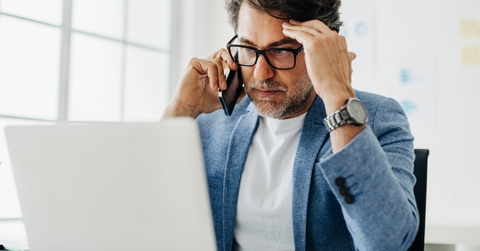 frustrated business man