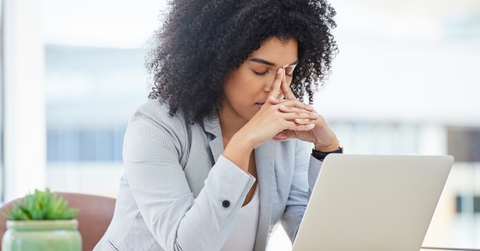 employee struggling on a deadline