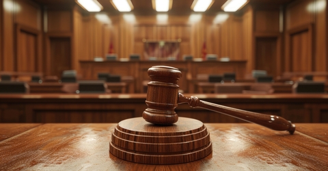 judges gavel placed prominently