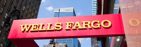 Wells Fargo sign Midtown Manhattan