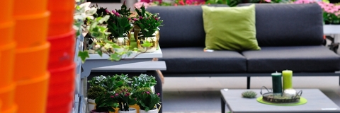 interior design in garden centre