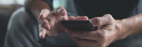 man using mobile phone
