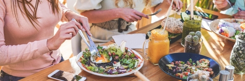 people eating brunch