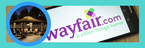 Wayfair on phone screen