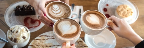 fancy cappucino at restaurant
