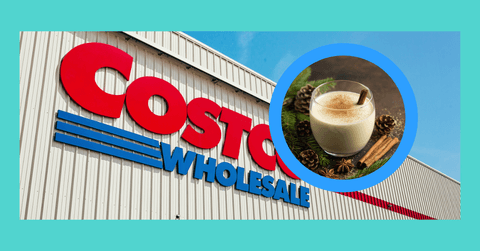 Costco exterior / eggnog