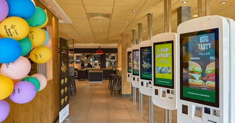 inside mcdonalds restaurant