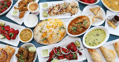 Table full of food