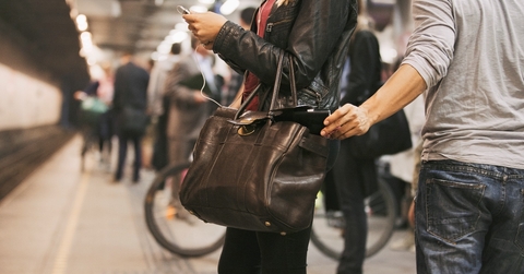 Stealing from a purse