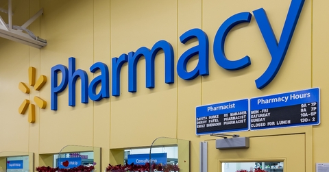 Walmart Pharmacy sign