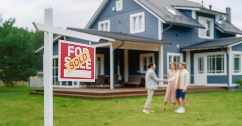 female realtor showing the area