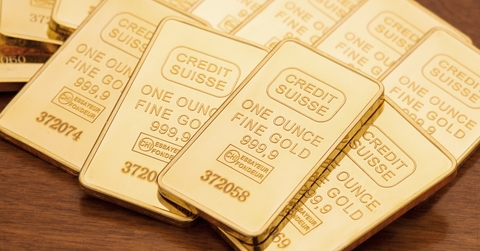 One ounce gold bars
