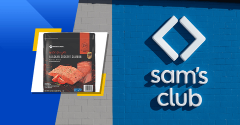 Pack of wild caught Alaska sockeye salmon from Sam's Club