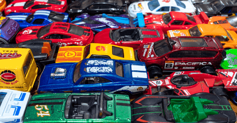  Multi-colored Hot Wheels toy cars