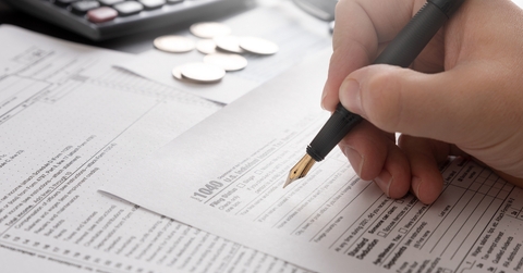 Tax return concept wits