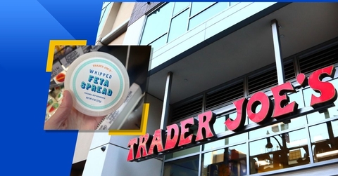 Trader Joe's store exterior and featured item