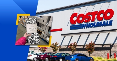 costco wholesale store exterior and featured item