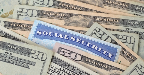 social security card with cash 