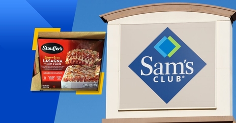 Sam&#x27;s club exterior logo and featured item