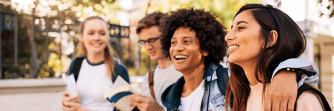 group of teens