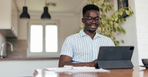 person doing home taxes