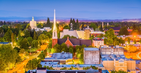 Salem, Oregon, USA Skyline