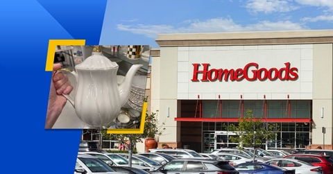 HomeGoods exterior and featured item