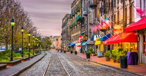 River Street, Savannah, Georgia, USA