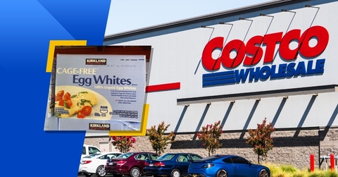 Costco store exterior and featured item