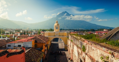 Beautiful shot of Santa Catalina Arch in Antigua, Guatemala