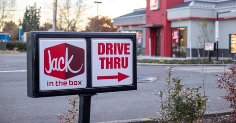 drive thru sign with arrow 