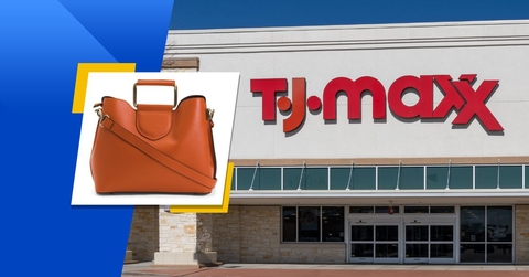 TJ maxx store exterior and featured item