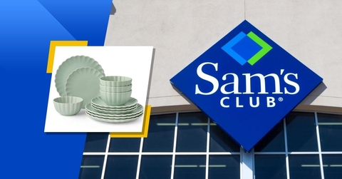 Sam&#x27;s club store logo and featured item