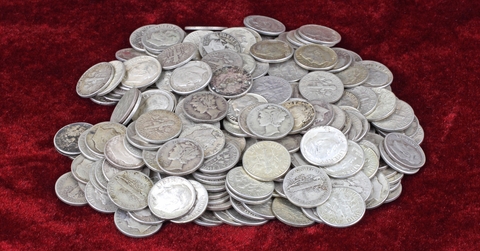 old silver dimes 