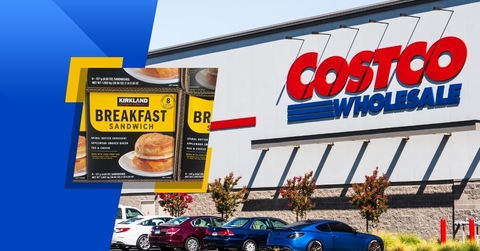 Costco store exterior and featured item