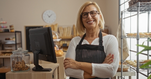 An older barista