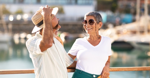 senior couple having vacation together