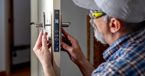 door lock installation