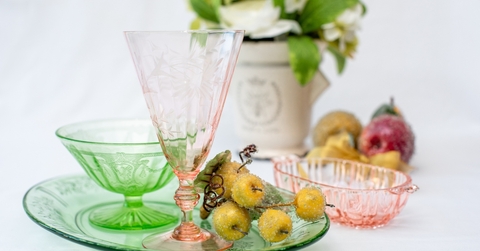 antique glassware american depression china