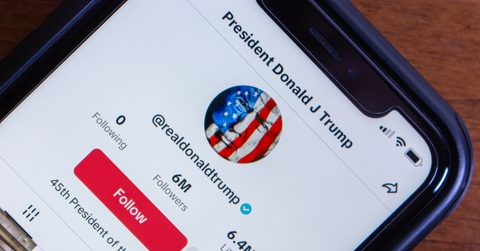 President Donald J Trump TikTok account