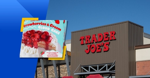trader joe&#x27;s store exterior and featured item