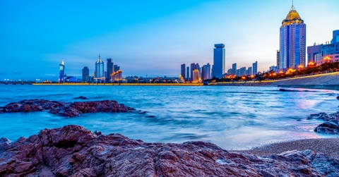 qingdaos beautiful city scenery