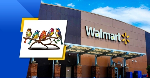 Walmart store exterior and featured item