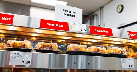 rotisserie chicken inside building