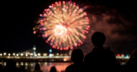 Watching fireworks