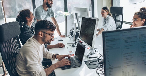 group of programmers and software developers